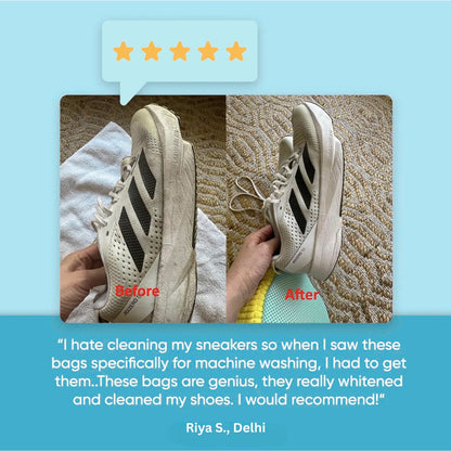 SneakClean Shoe Cleaning Bag for Washing Machine | Durable Mesh for Safe Sneaker Wash