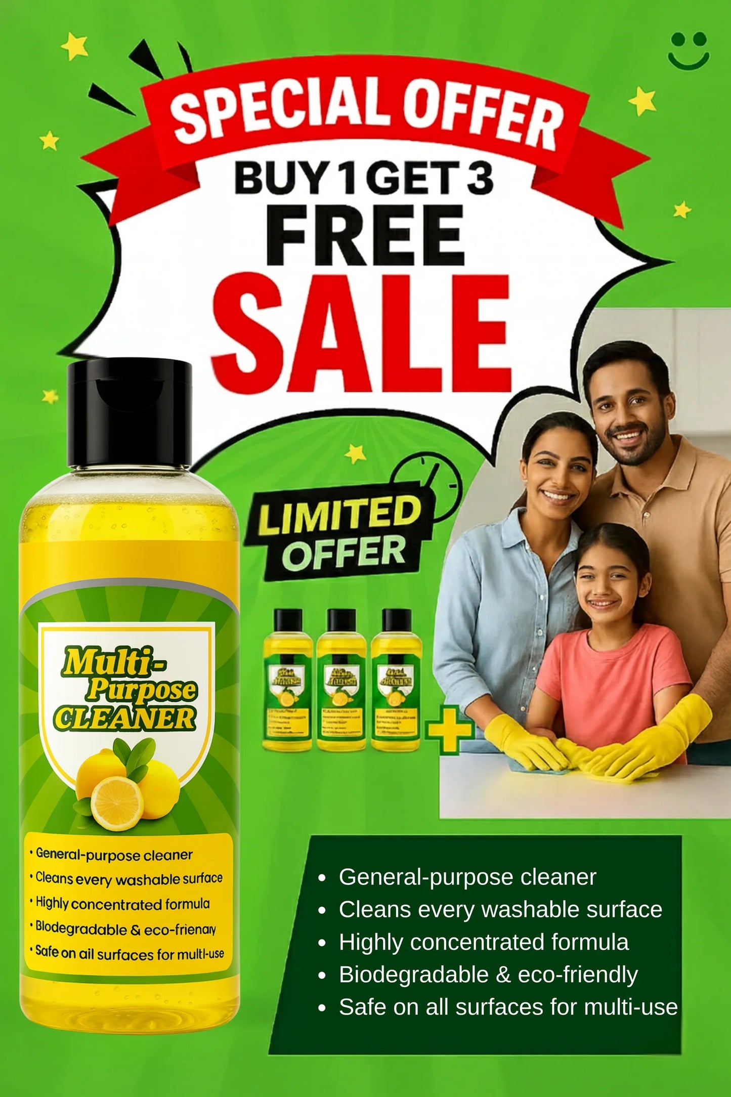 FINAL 3 HOURS: BUY 1 GET 3 FREE – Viral Cleaner Stock CRASHING!